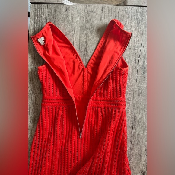 J. Crew Neon Red Sleeveless Dress Size 6 - Picture 2 of 11